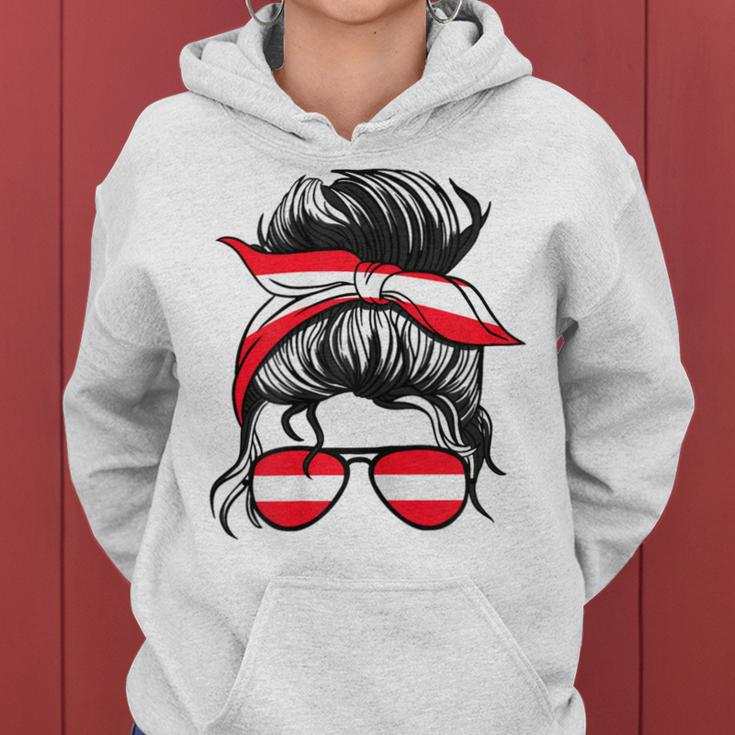 Austria Girls' Austrian Girl Austrian Flag Kapuzenpullover für Damen