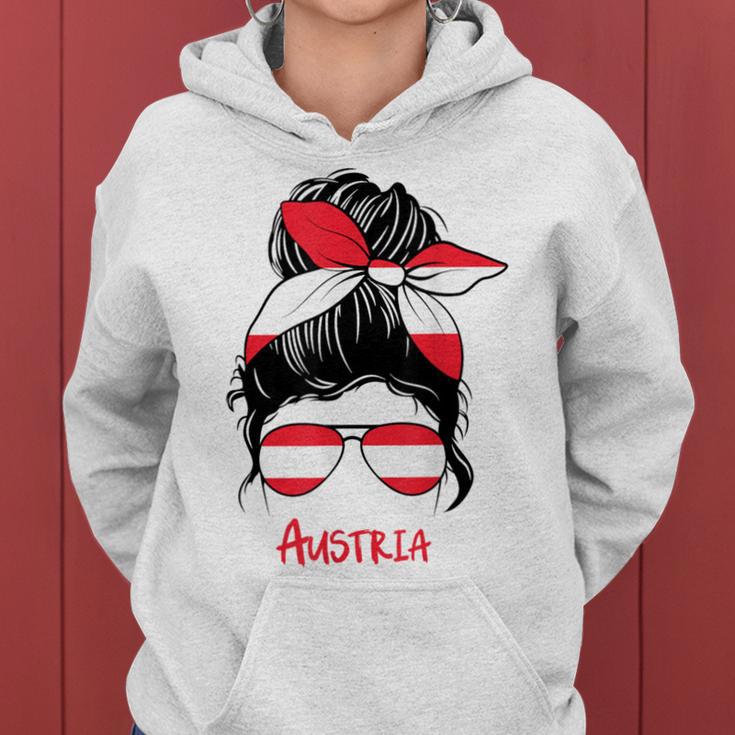 Austria Girl's Austria Woman Flag Kapuzenpullover für Damen