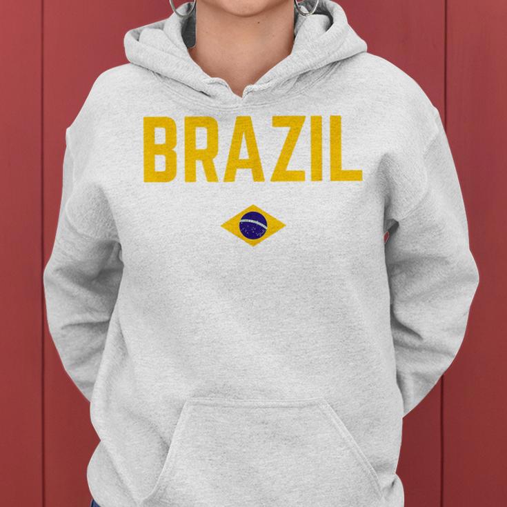 Brazil Flag Women's Children's Brazil Green Kapuzenpullover für Damen