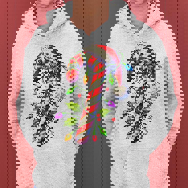 Candy Cane Crew Christmas Light Family Xmas Santa Boys Girls Women Hoodie