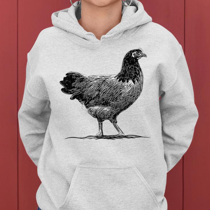 Chicken Breederorwerk Chickens Hen Chickens Gray Kapuzenpullover für Damen