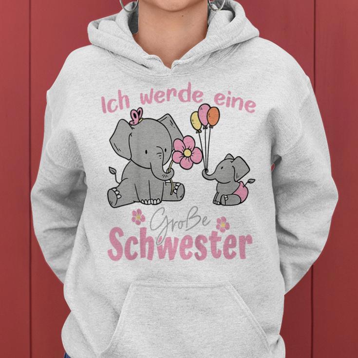 Children's Big Sister 2024 Ich Werde Eine Große Schwester Kapuzenpullover für Damen