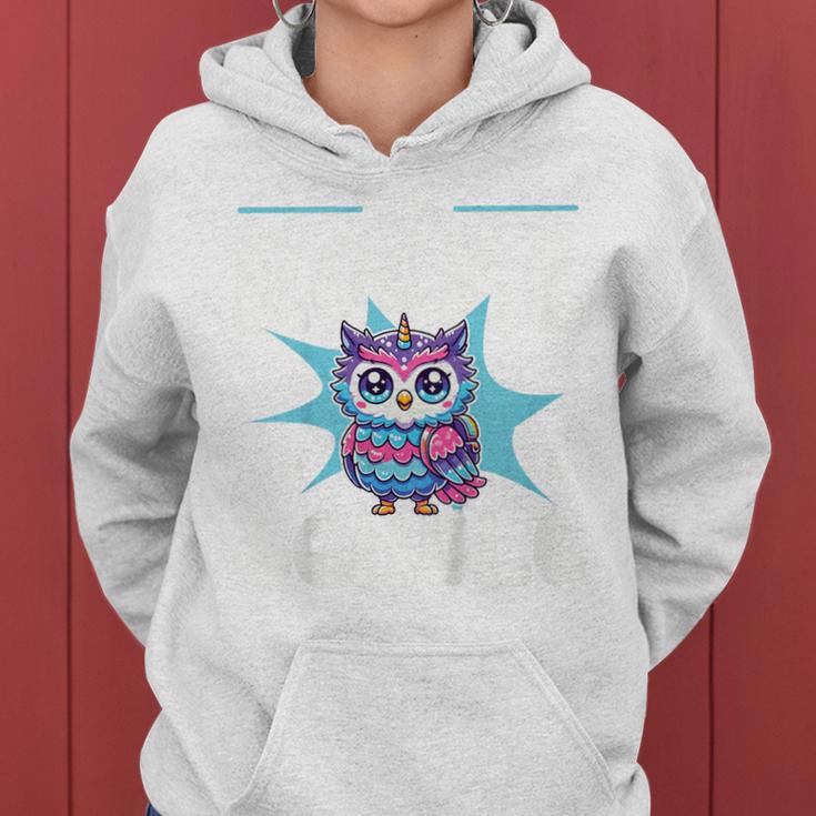 Children's Ich Rocke Jetzt Die Schule Cute Owl For School Kapuzenpullover für Damen