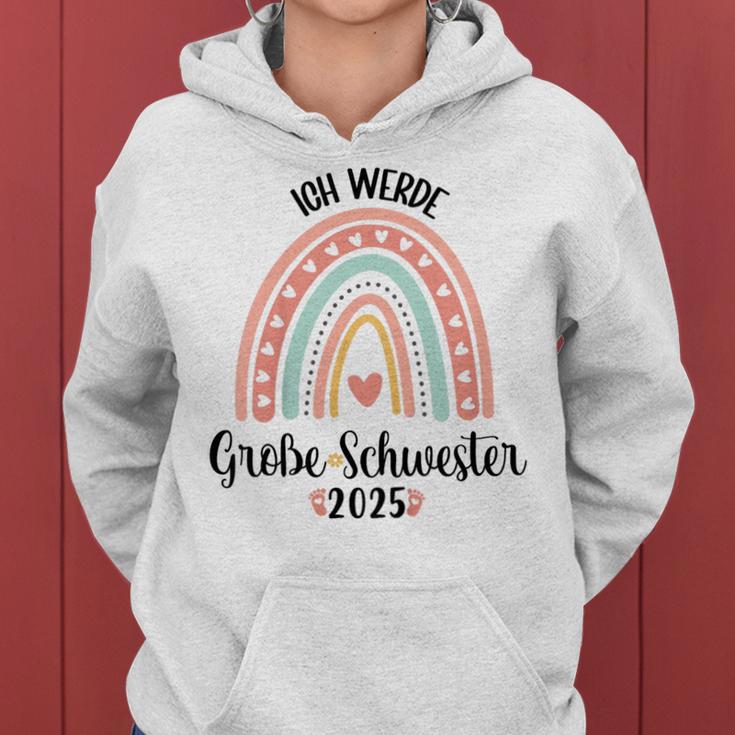 Children's Ich Werde Große Schwester 2025 Big Sister Kapuzenpullover für Damen