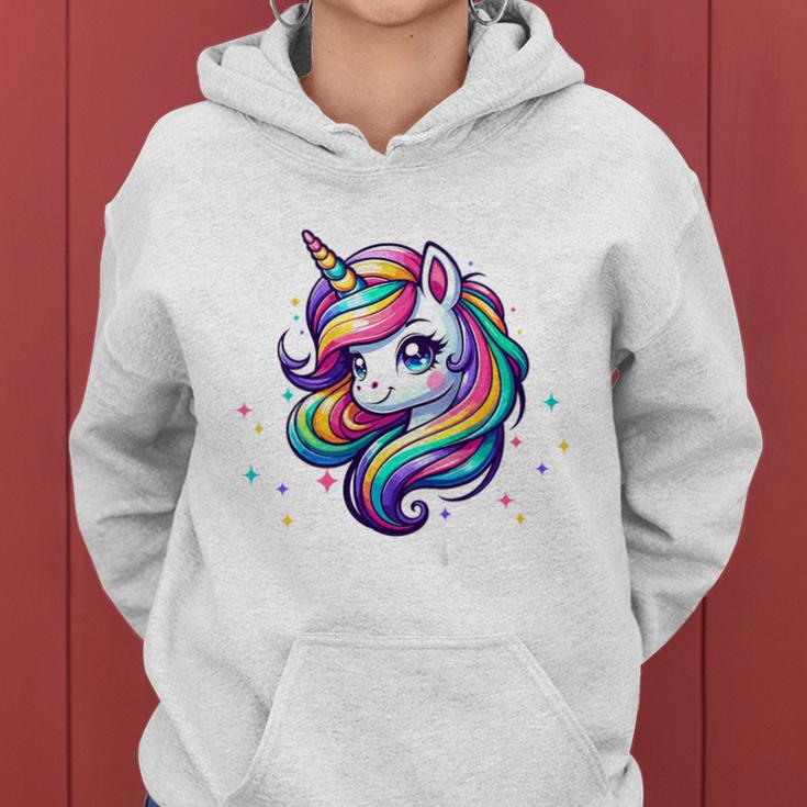 Children's Kita Abgängerin Unicorn First Day At School 2024 Girls' Kapuzenpullover für Damen