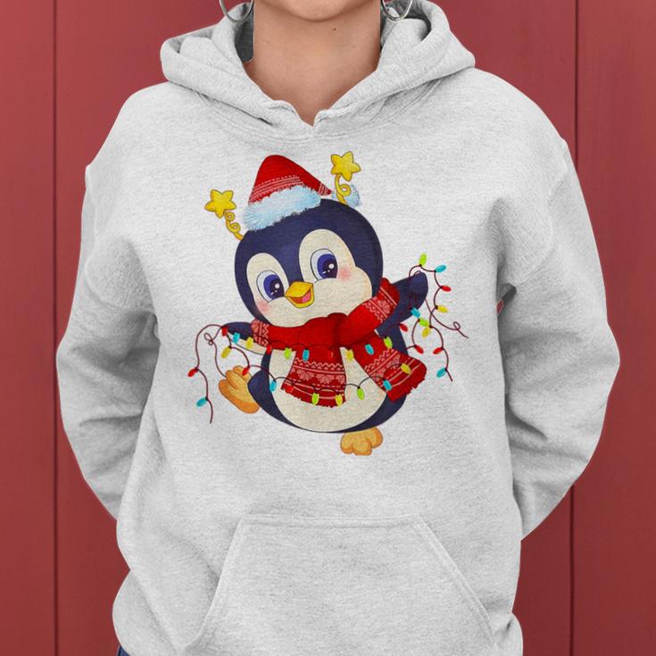 Christmas Children Penguin Christmas Xmas Kapuzenpullover für Damen