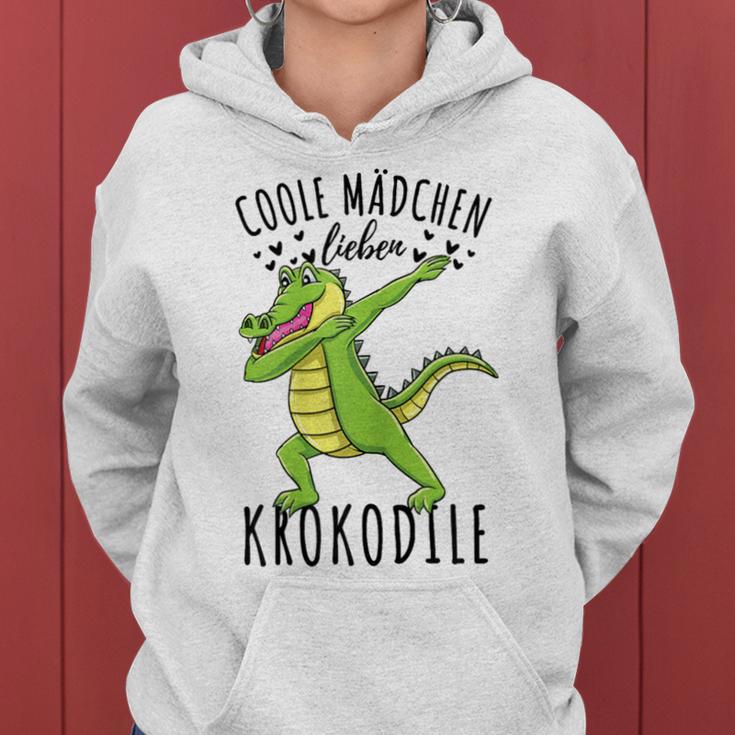 Coole Mädchen Lieben Krokodile Kapuzenpullover für Damen