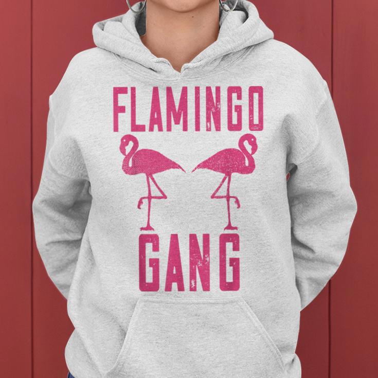 Flamingo Gang Pink Flamingo Kapuzenpullover für Damen