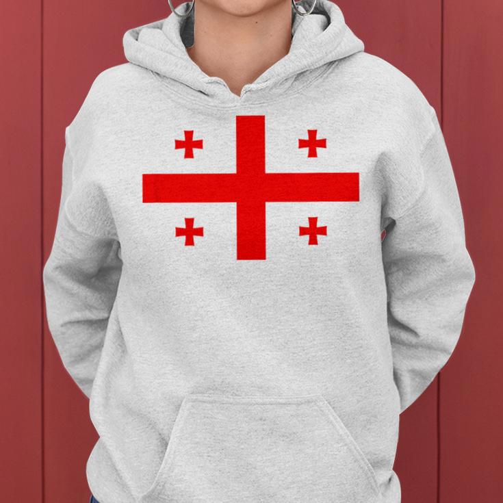 Georgia Flag Georgia Flag Georgian Flags Women's Kapuzenpullover für Damen