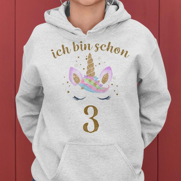 Girls' Kinder Ich Bin Schon 3 Kapuzenpullover für Damen