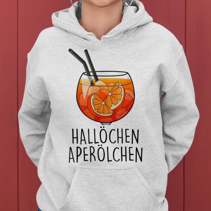 Hallöchen Aperoilchen For And Gray Kapuzenpullover für Damen