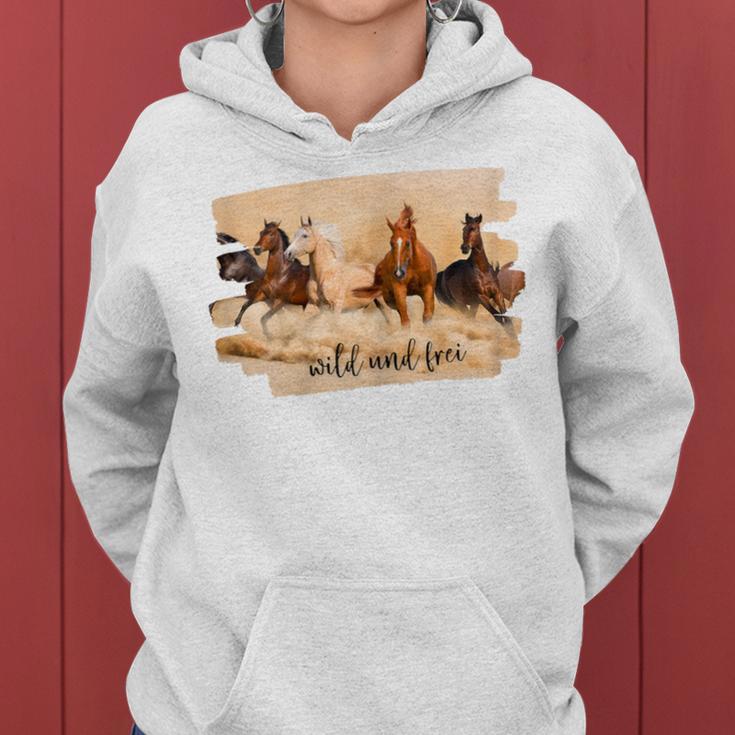 Horse Riding Desert Freedom Kapuzenpullover für Damen