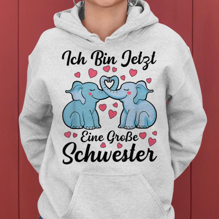 Ich Bin Jetzt Eine Große Schwestern Kapuzenpullover für Damen