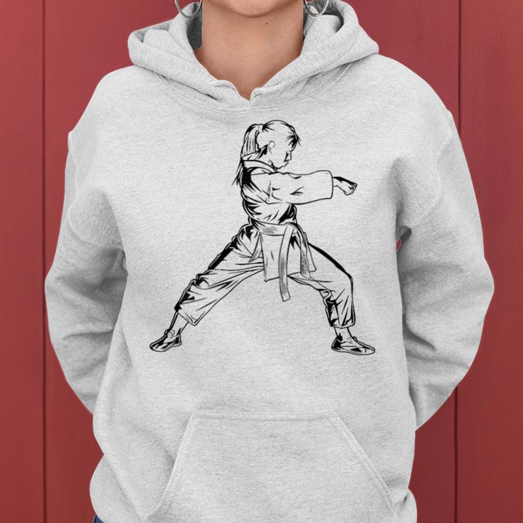 Karate Girls' Karate Athlete Dojo Kapuzenpullover für Damen