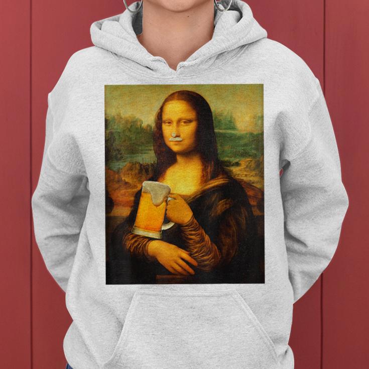 Mona Lisa X Bier La Gioconda Leonardo Dainci Beer Fun Hq Kapuzenpullover für Damen