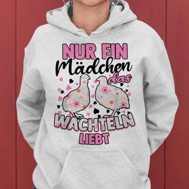 Nur Ein Girlchen Das Quailel Loves Earthquail Children's Quail Kapuzenpullover für Damen