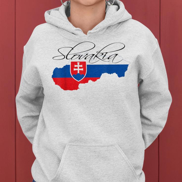 Slovakia Slovak Maps Slovakia Flag For Women Kapuzenpullover für Damen