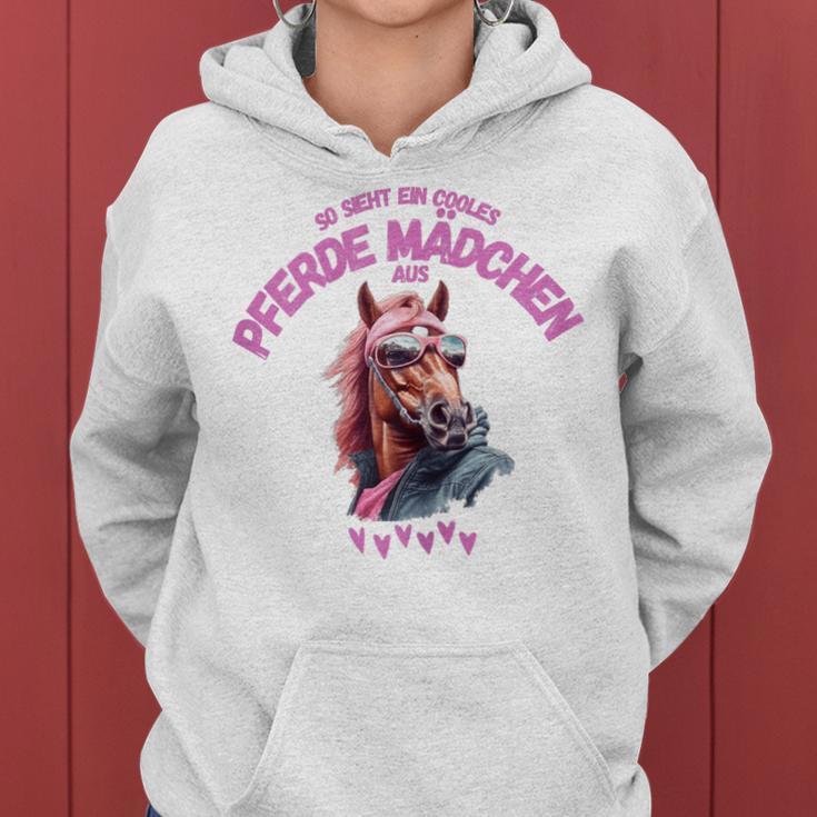 So Sieht Ein Cool Horse Girl So Sieht Ein Cool Horse Girl Kapuzenpullover für Damen