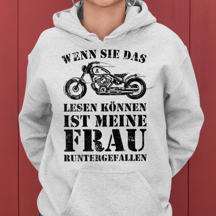 Wenn Sie Das Lesen Können Ist Meine Frau Runtergefallen Kapuzenpullover für Damen