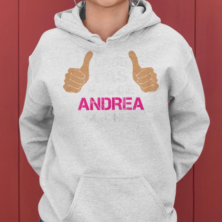 Women's First Name Andrea Lass Das Mal Die Andrea Machen Kapuzenpullover für Damen