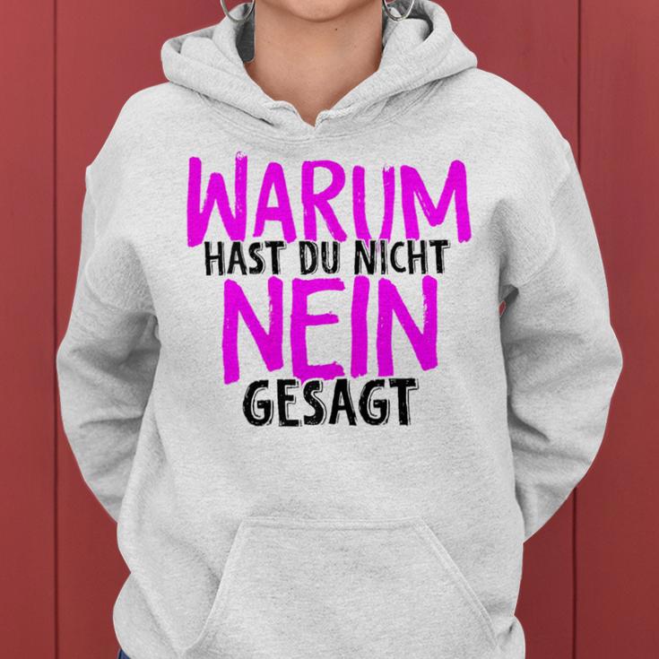 Women's Warum Hast Du Nicht Nein Gesagt Schlager Fans Proposal Jga S Kapuzenpullover für Damen