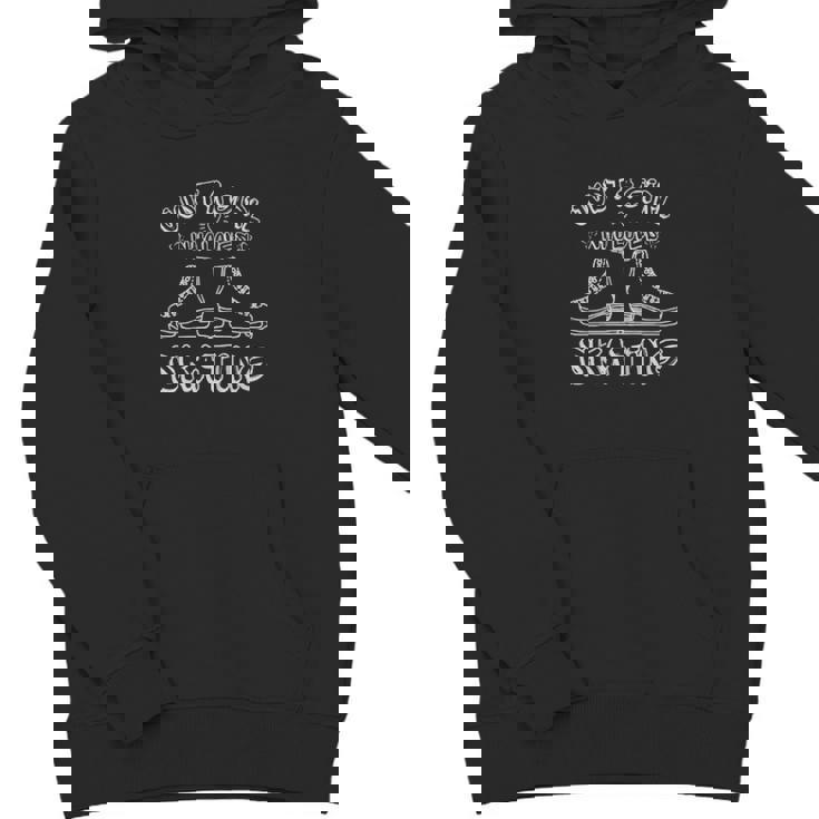 Kids Just A Girl Who Loves Skating Distressed Cute Girls Birthday Youth Hoodie