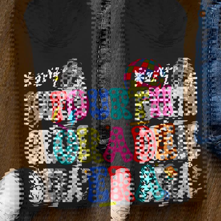 Groovy In My Fourth Grade Era First Day 4Th Grade Kid Teache Youth Hoodie