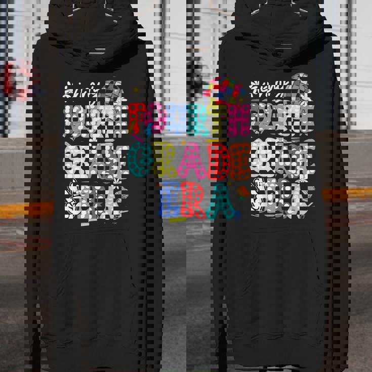 Groovy In My Fourth Grade Era First Day 4Th Grade Kid Teache Youth Hoodie