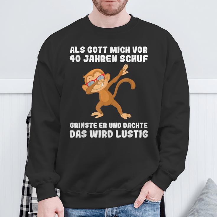 40 Jahre Als Gott Michor 40 Jahen Kref 40Th Birthday Sweatshirt Geschenke für alte Männer