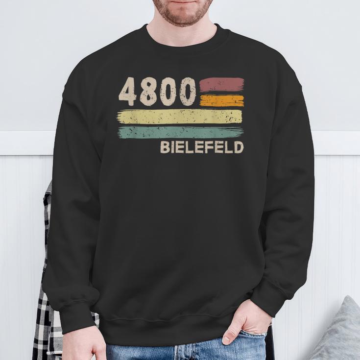 4800 Bielefeld Retro Postcodes Old Postcodeintage Sweatshirt Geschenke für alte Männer