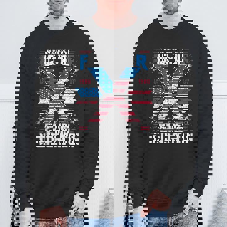 4Th Of July Proud Member Of The Fuck Your Feelings Gen X Usa Sweatshirt Gifts for Old Men