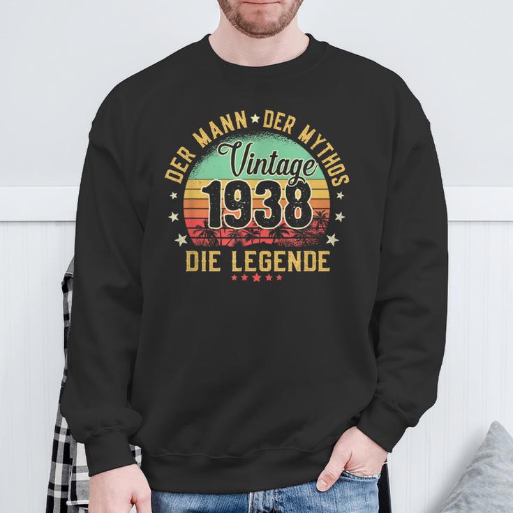 84Th Birthday Man Mythos Legendintage 1938 Sweatshirt Geschenke für alte Männer