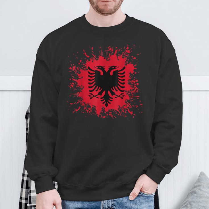 Albania Flag Shqiperi Albanian Flag Shqiperia Sweatshirt Geschenke für alte Männer