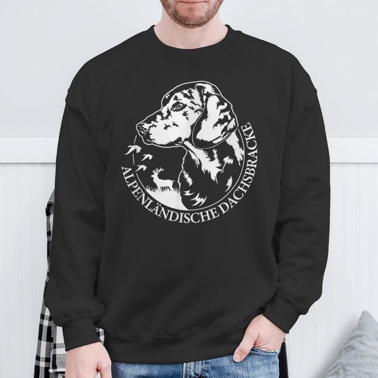 Alpenlänische Dachsbracke Portrait Hunting Dogs Sweatshirt Geschenke für alte Männer