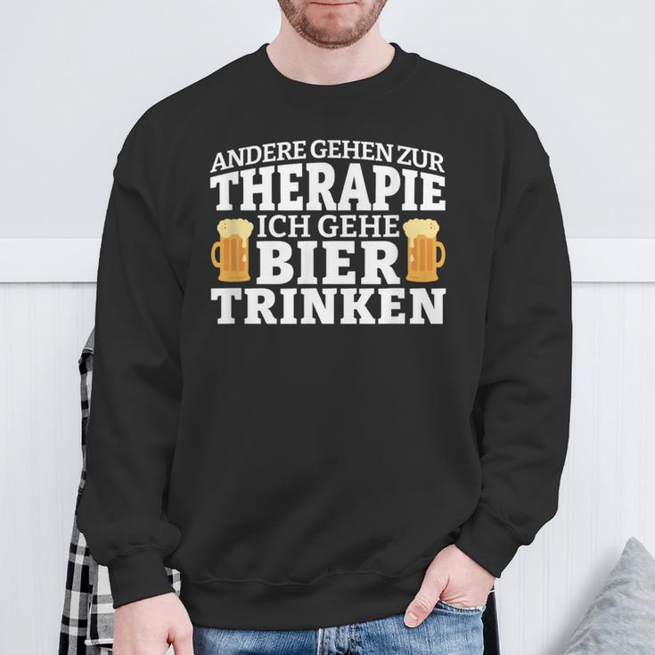 Andere Gehen Zur Therapie Ich Gehe Bier Trinken Sweatshirt Geschenke für alte Männer