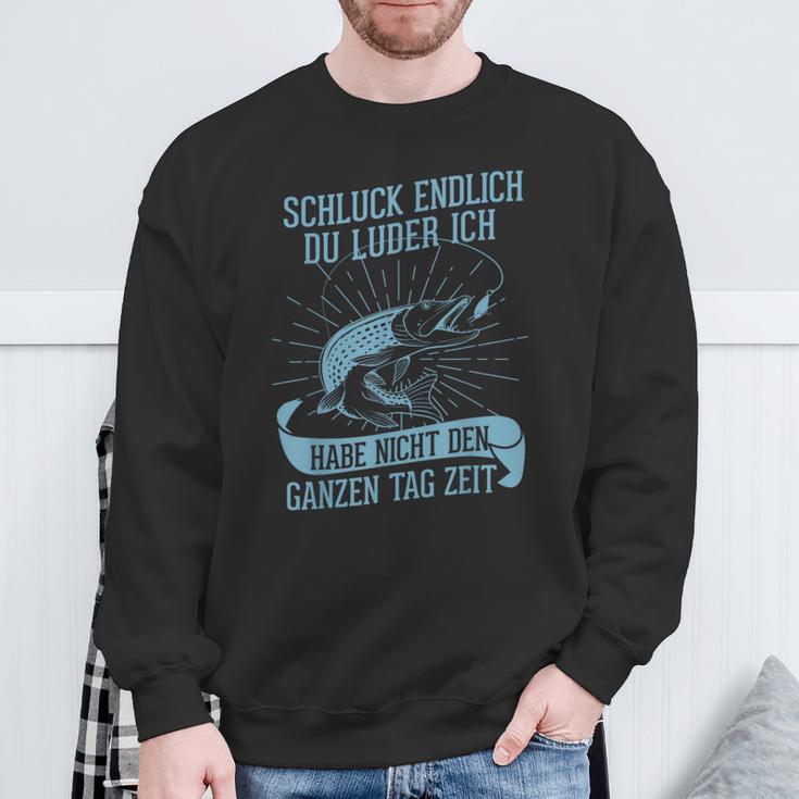 Angler Fishing Pike Du Luder Sweatshirt Geschenke für alte Männer