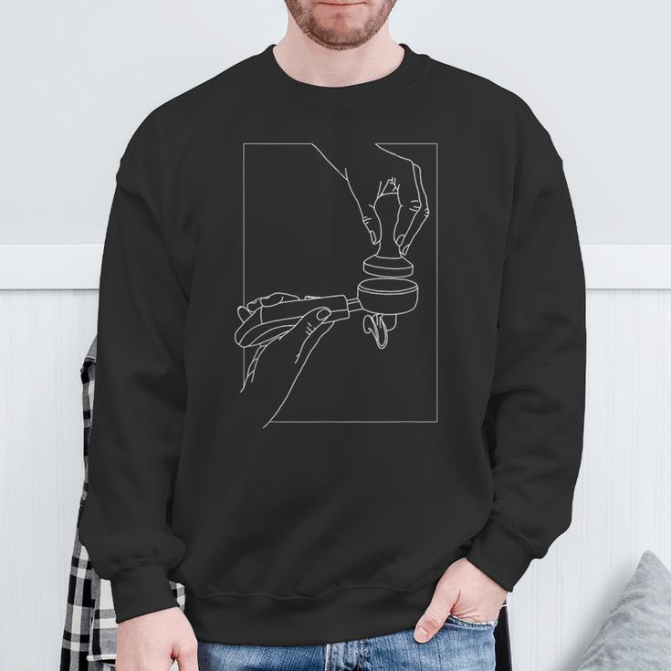 Barista Homebarista Filter Carrier Machine Espresso Sweatshirt Geschenke für alte Männer