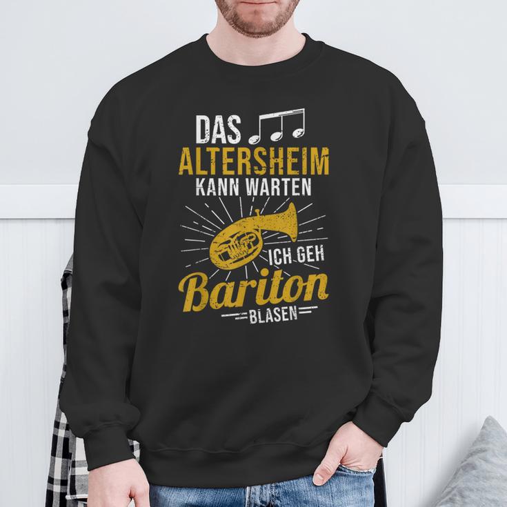 Baritone Horn Musician Das Altersheim Kann Wait Baritone Sweatshirt Geschenke für alte Männer