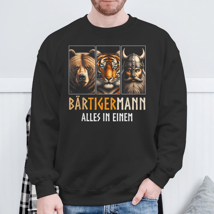 Bärtigermann All In One Retroiking Sweatshirt Geschenke für alte Männer