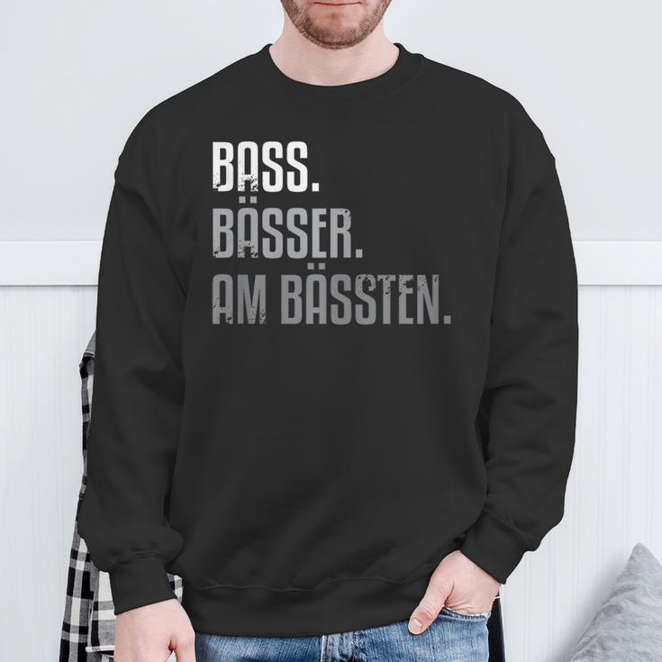 Bass For Bassisten Sweatshirt Geschenke für alte Männer