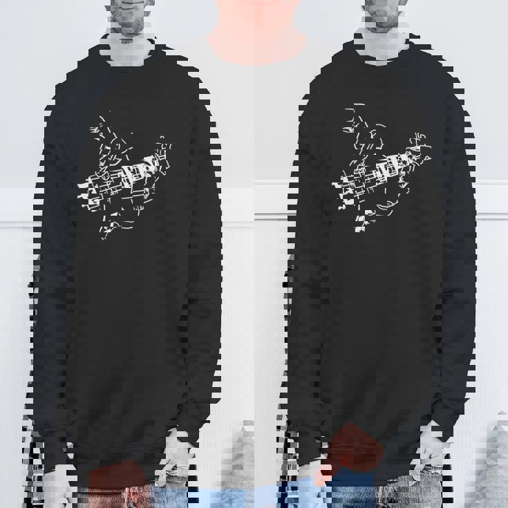 Bass Guitar Player Music Guitarist Musician Rock Sweatshirt Gifts for Old Men