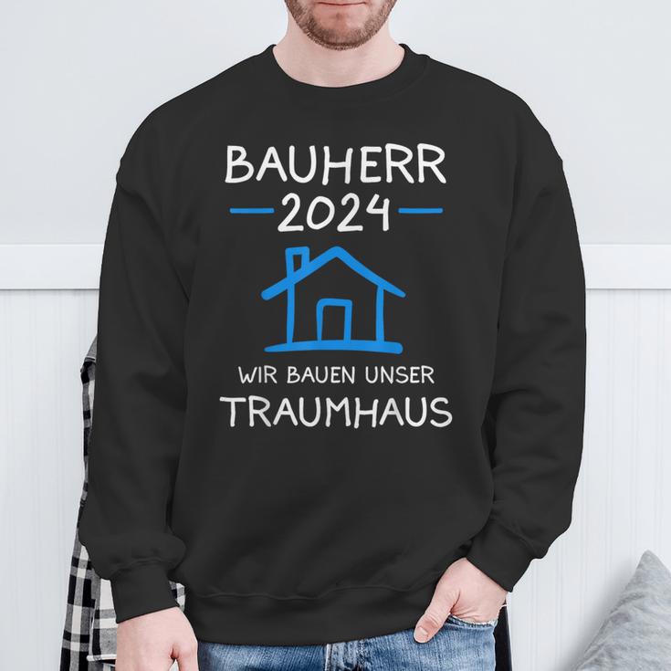 Bauherr 2024 Wir Bauen Unser Traumhaus Bauherr Sweatshirt Geschenke für alte Männer