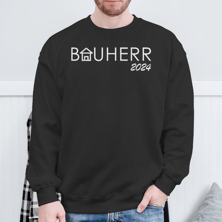 Bauherr's Hausbau Neubau Bauherr Los Gehts 2024 Sweatshirt Geschenke für alte Männer