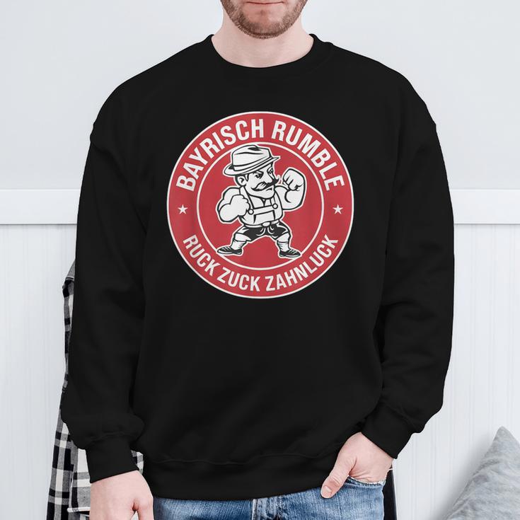 Bayrisch Rumble Ruck Zuck Zahnluck Sweatshirt Geschenke für alte Männer