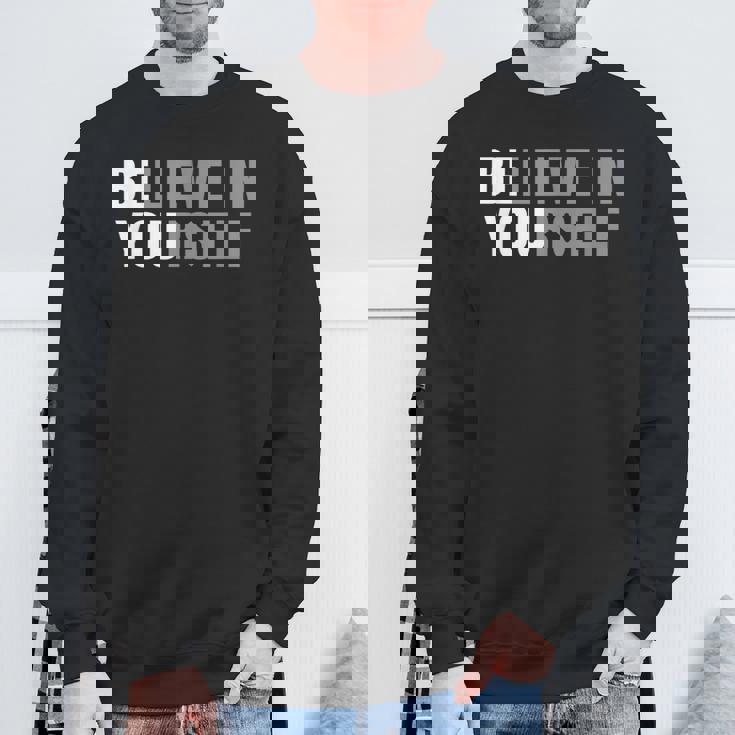 Be You Believe In Yourself Messaggio Positivo Citazioni Detti Felpa Regalos para ancianos
