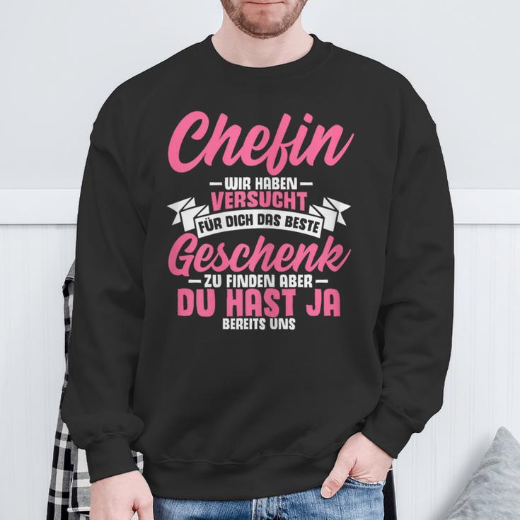 Beste Chefin Best Team Workmate Sweatshirt Geschenke für alte Männer