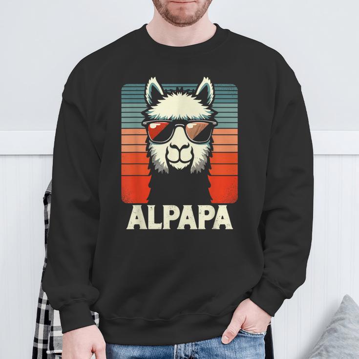 Bester Papa Alpapa Alpaka Frischgebackener Papaatertag Sweatshirt Geschenke für alte Männer