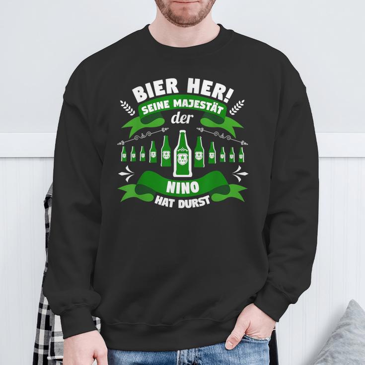 Bier Her Majestät Nino Sweatshirt Geschenke für alte Männer