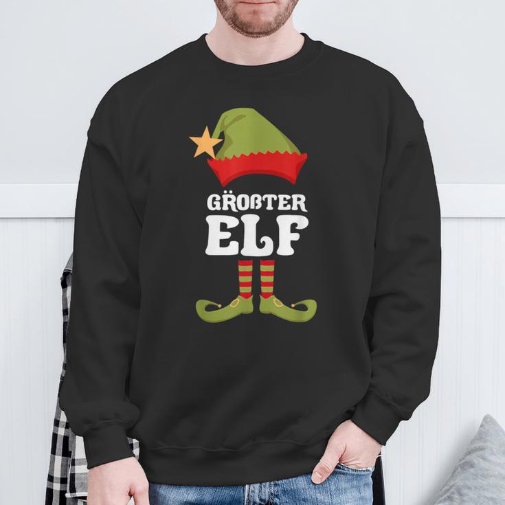 Biggest Elf Christmas Elf Christmas Sweatshirt Geschenke für alte Männer