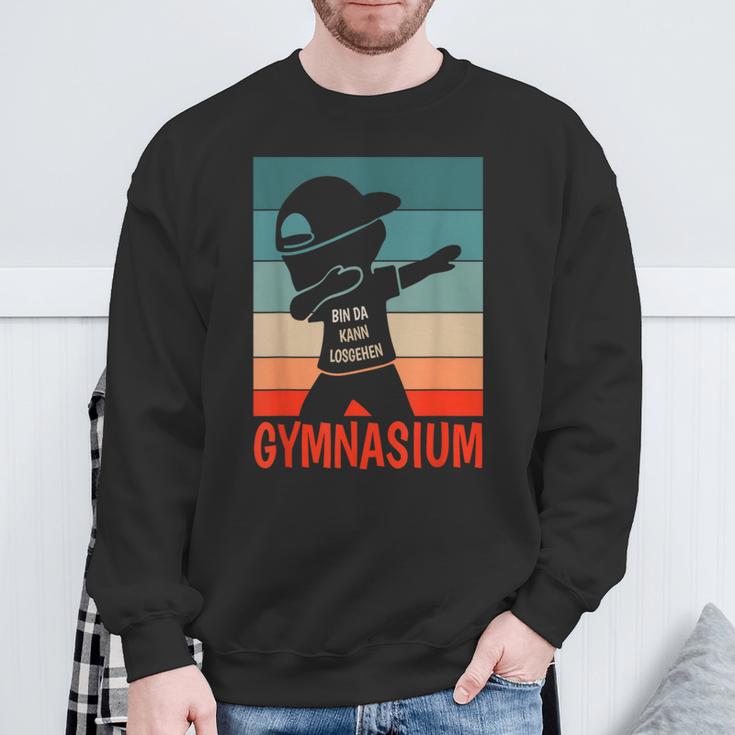 Bin Da Kann Losgehen Gymnasium Beginn Gymnasium 5 Class S Sweatshirt Geschenke für alte Männer